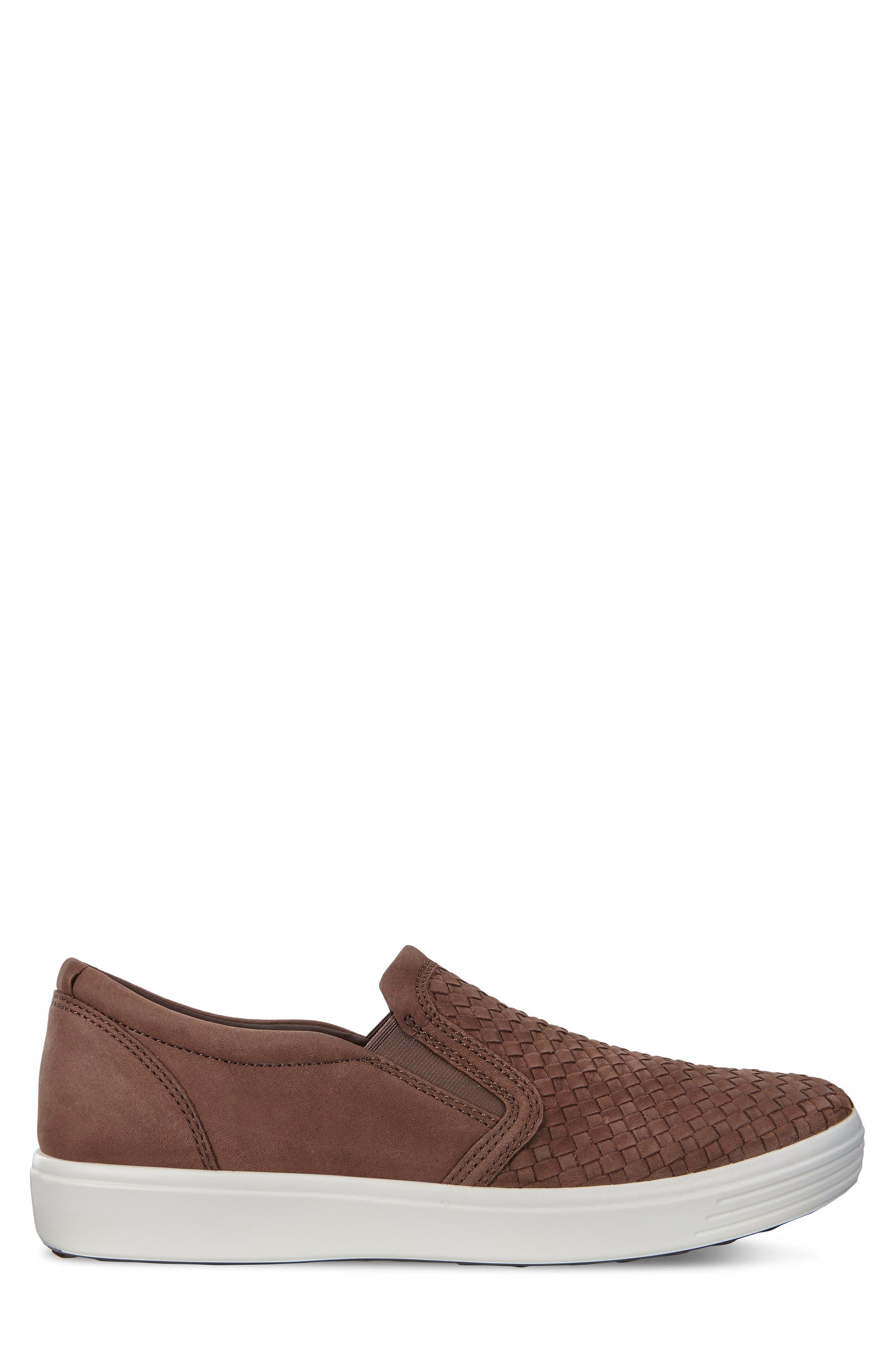 Soft 7 Plaited Slip-On Sneaker, Alternate, color, COFFEE LEATHER