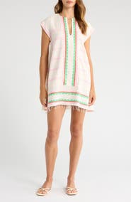 lemlem Elina Stripe Cotton Caftan