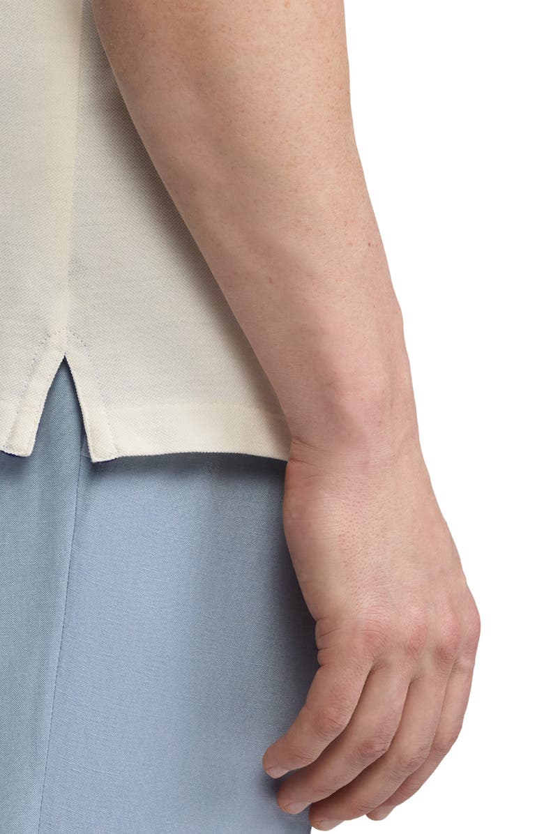 Ralph Lauren Purple Label Merino Wool Piqué Crewneck T-Shirt, Alternate, color, Classic Cream