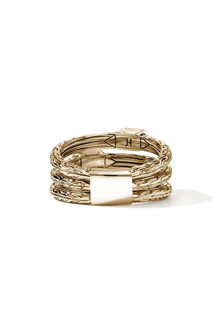 Icon Stud Triple Row Ring, Alternate, color, GOLD