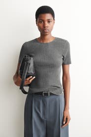 COS Pointelle-Knit T-Shirt