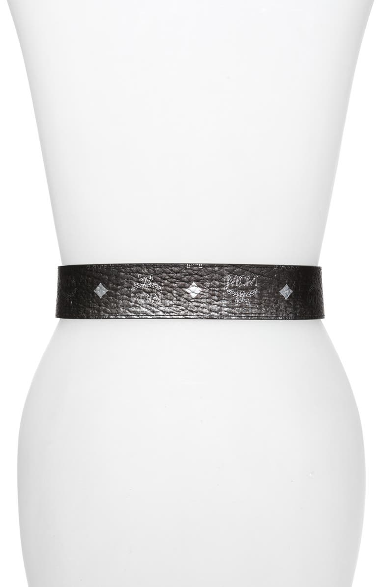 MCM Claus Reversible Belt, Alternate, color,