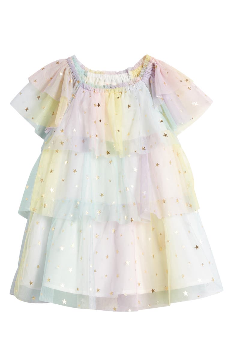 Mini Boden Kids' Tiered Tulle Dress, Main, color, 