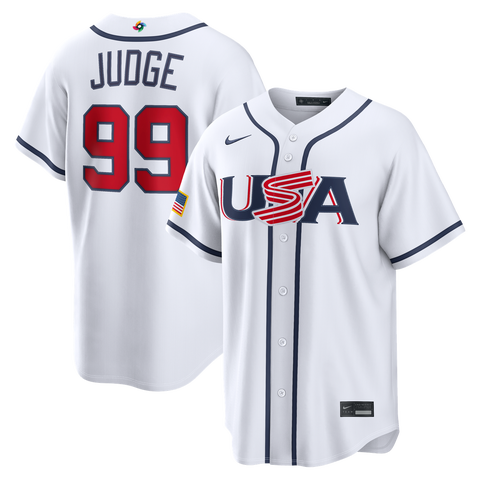 Men's Nike Aaron Judge White USA Baseball 2026 World Baseball Classic Home Stadium Jersey