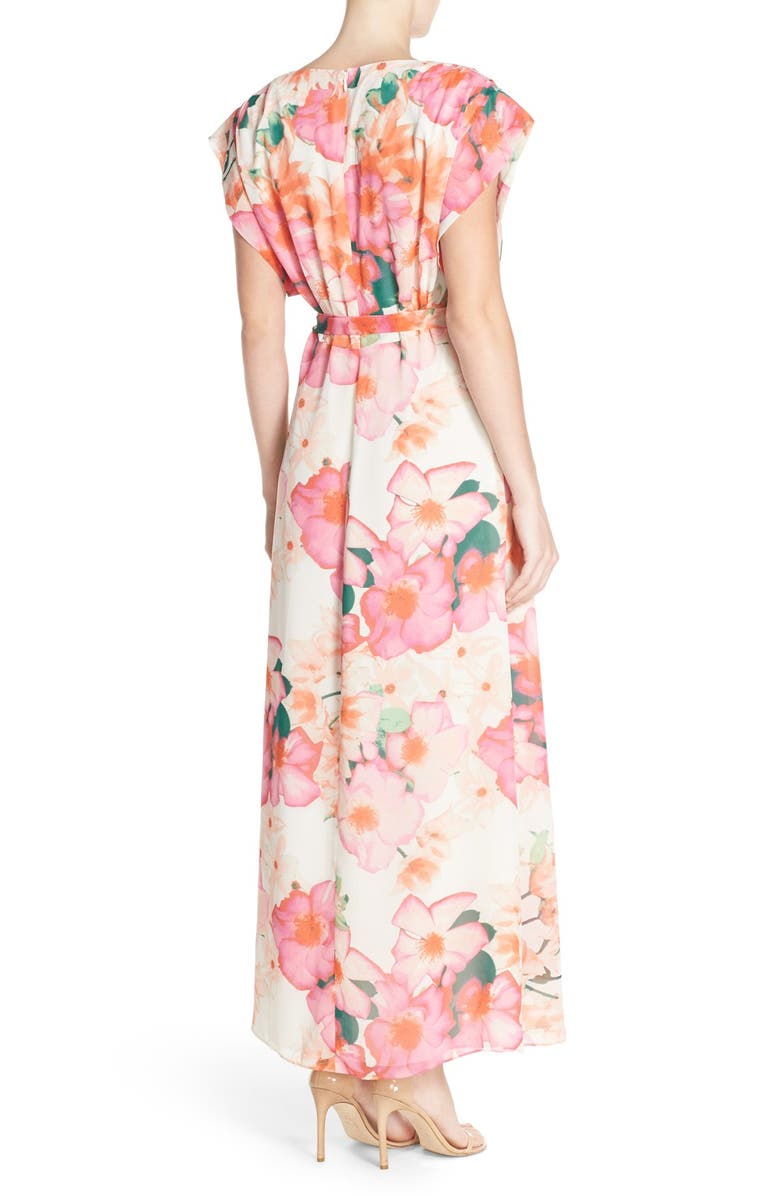 Eliza J Floral Print Gown, Alternate, color, 