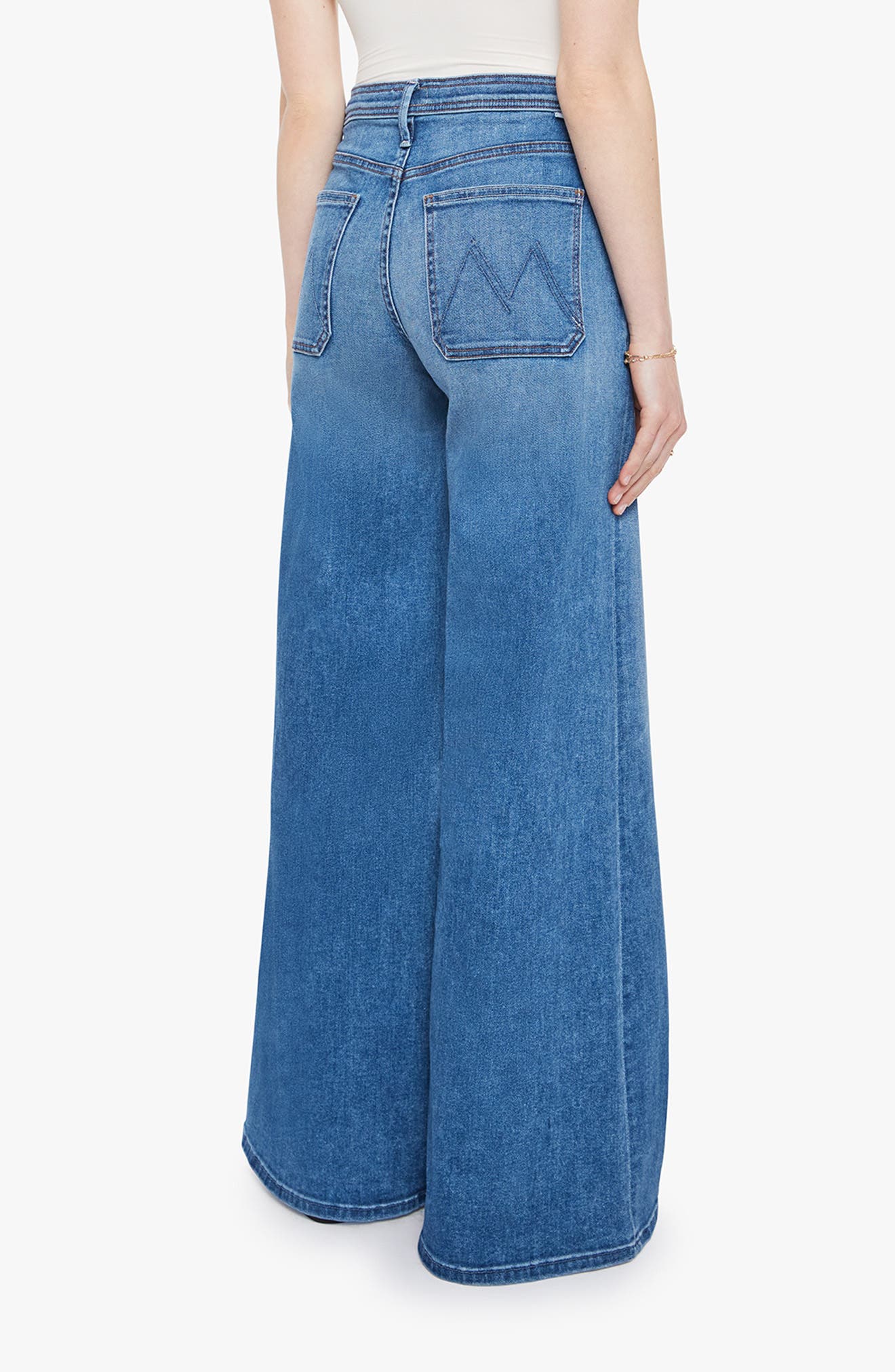 The Drawn Undercover Prep Sneak Wide Leg Jeans (Women) | Nordstrom