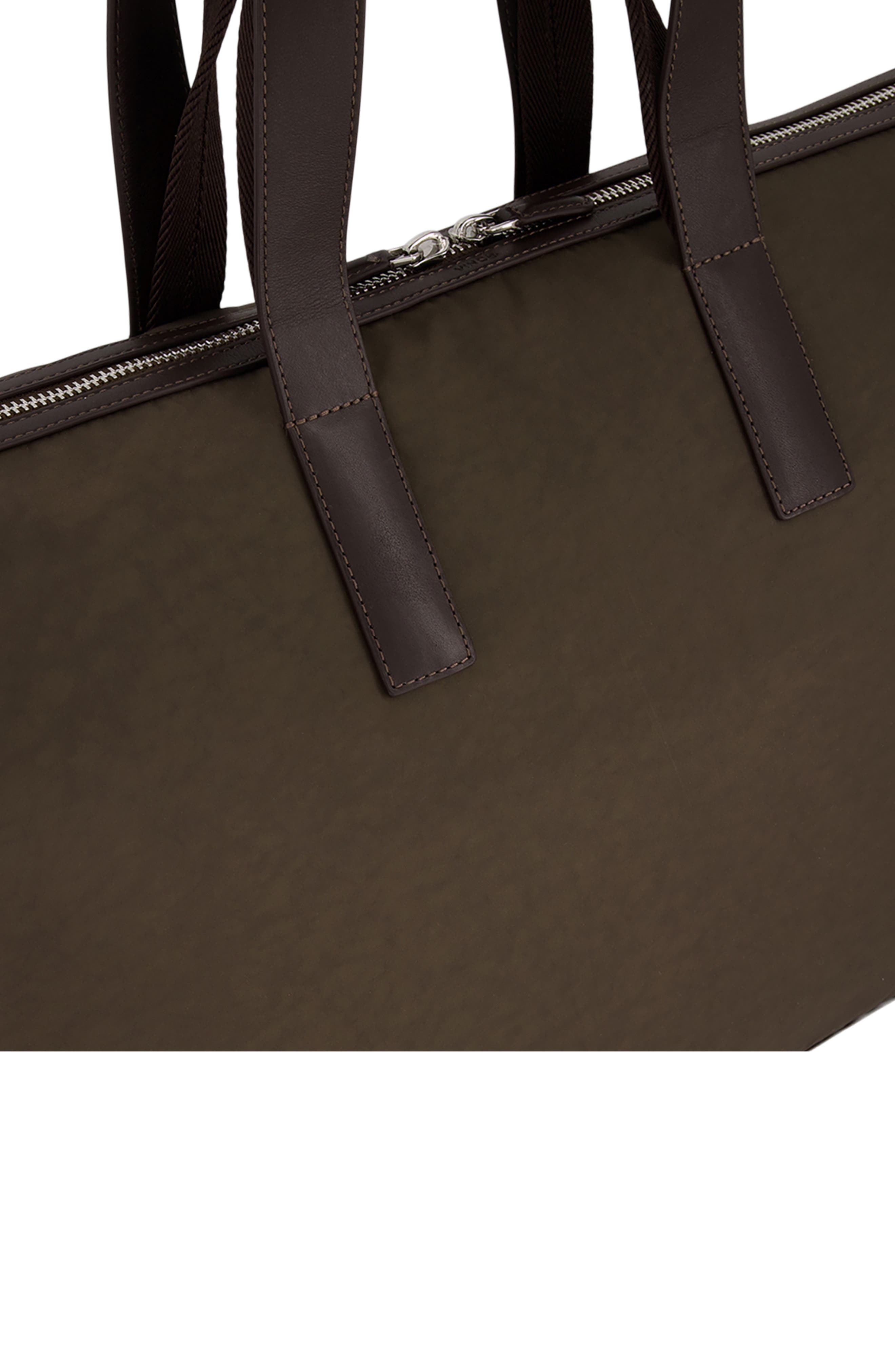 Vince Ventura Recycled Nylon Carryall Shoulder Bag, Alternate, color, Cacao Soft Nylon