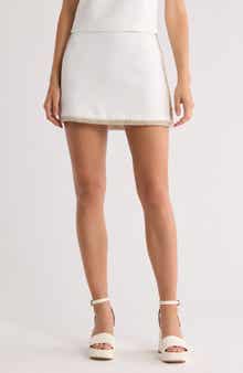 Alice + Olivia Riley Embellished A-Line Miniskirt