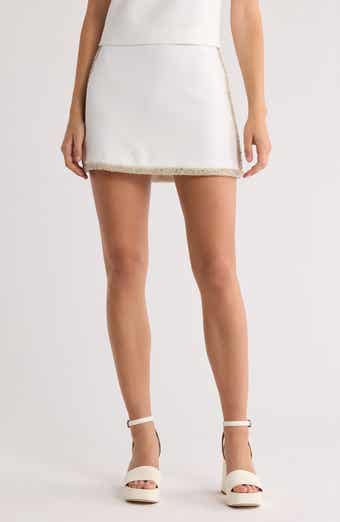 Alice + Olivia Riley Embellished A-Line Miniskirt