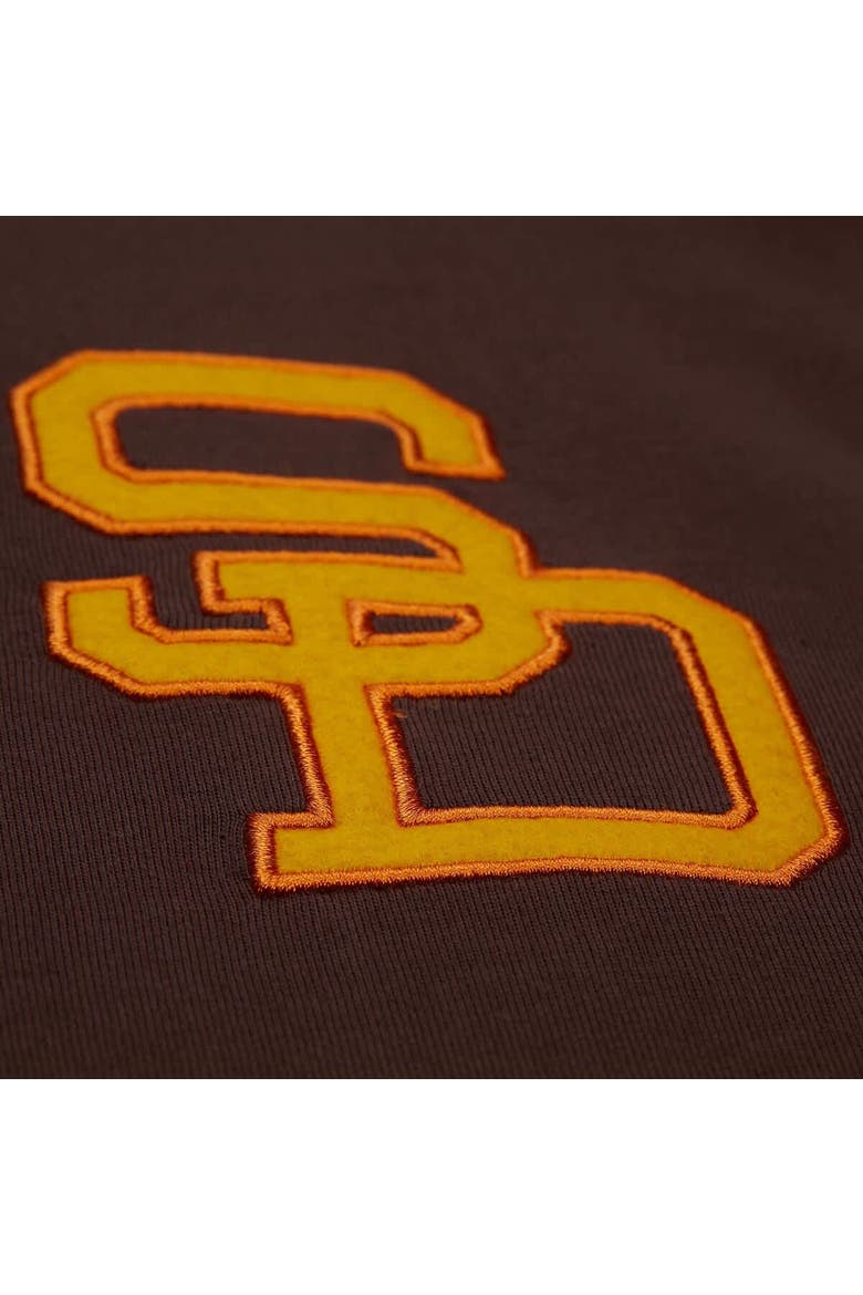 Men's Mitchell & Ness Tony Gwynn Brown San Diego Padres Legends Collection Vintage Logo T-Shirt, Alternate, color, Brown