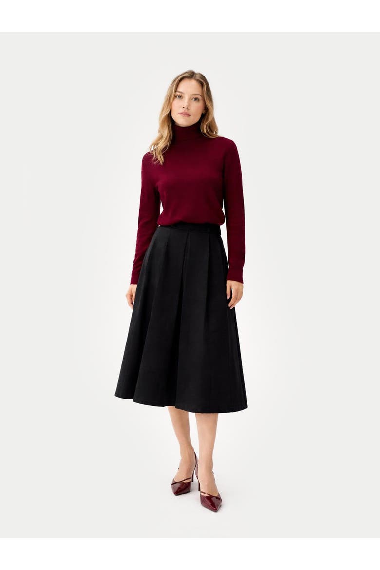 Timeless Cashmere Turtleneck Sweater, Alternate, color, bordeaux
