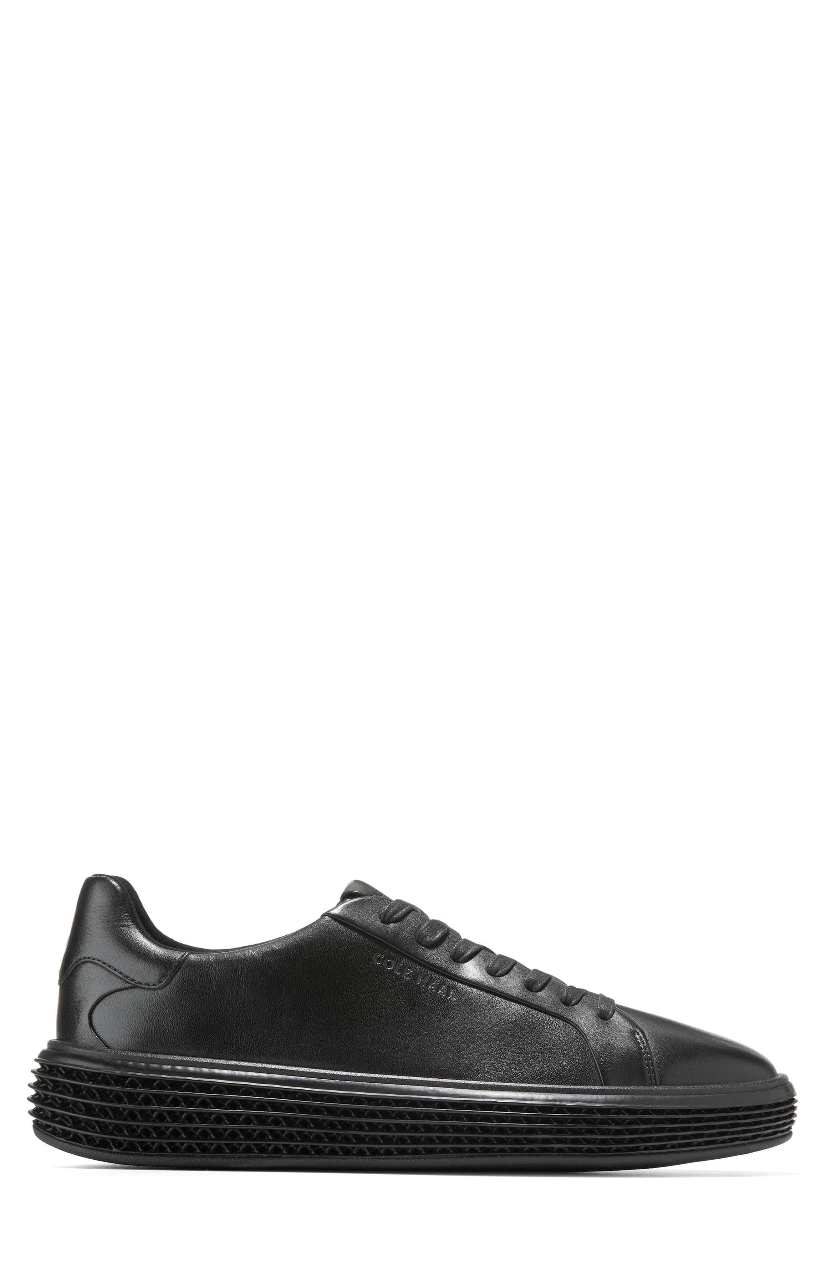 Cole Haan GrandPro Court SkyWeave Sneaker, Alternate, color, Black / Black