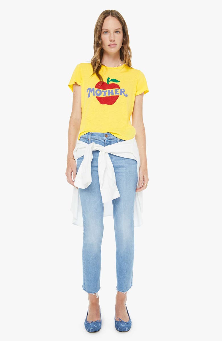 MOTHER The Sinful Supérieur Tee, Alternate, color, Mother Apple