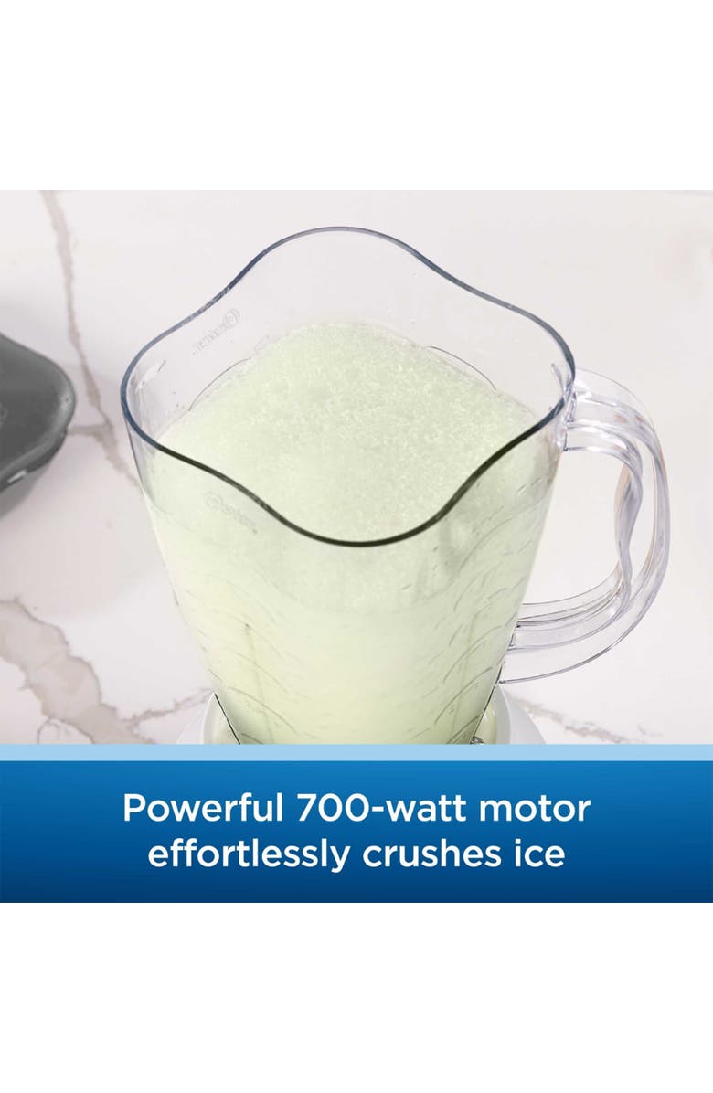 OSTER 6 Cup 5 Speed 700 Watt Plastic Jar Easy To Use Blender, Alternate, color, White