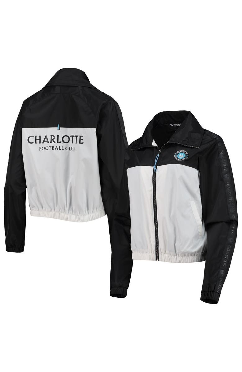THE WILD COLLECTIVE Women's The Wild Collective Black Charlotte FC Anthem Full-Zip Jacket, Main, color, Black