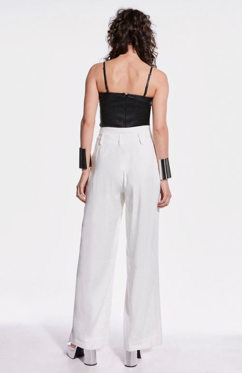 As By Df Memphis Stretch Leather Tank Top In Black