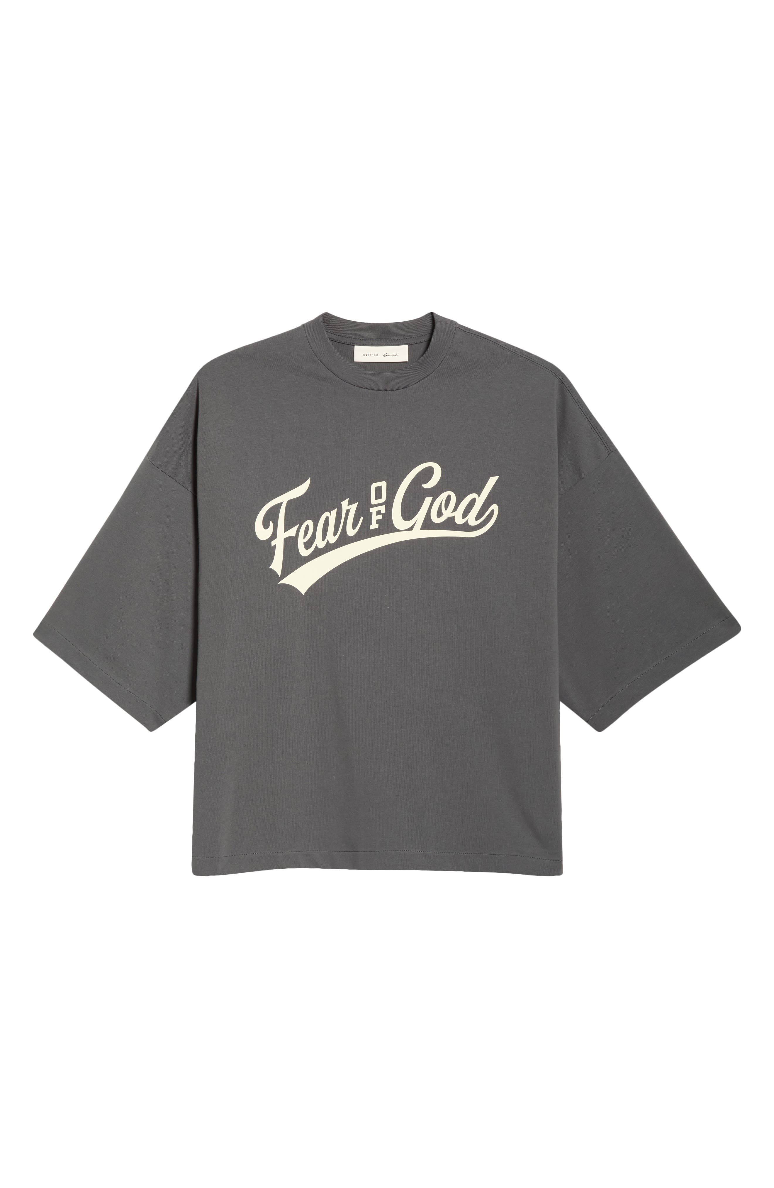 Fear of God Essentials Merch Logo Graphic Cotton T-Shirt — фото 5
