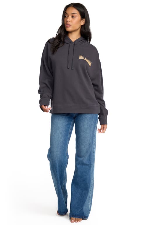 Billabong Keep It Up Fleece Graphic Hoodie In Black
