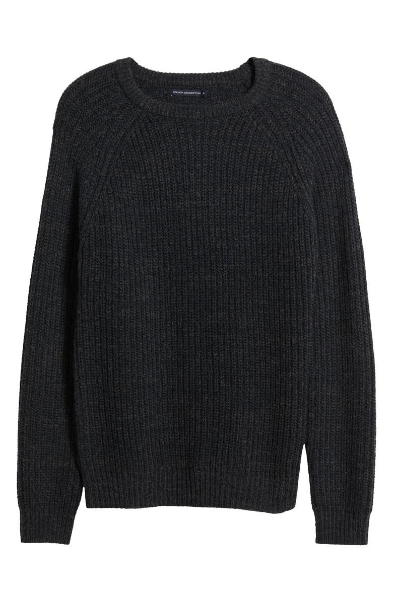 French Connection Ribbed Crewneck Sweater, Alternate, color,