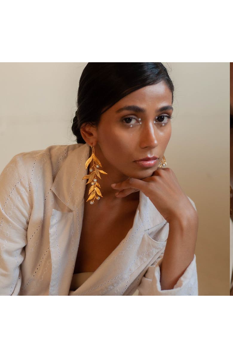 Dhwani Bansal Isaro Chandeliers, Alternate, color, Gold Plated