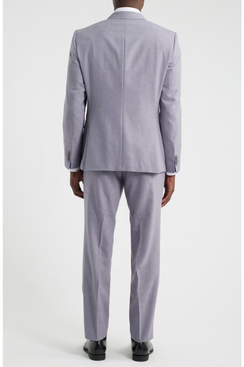 purple dress shirt grey suit Grey suit, purple shirtsophistication with a bold twist!  . . #ethanmen  #ethanmensuit #purple #suits #tailoring #menswear