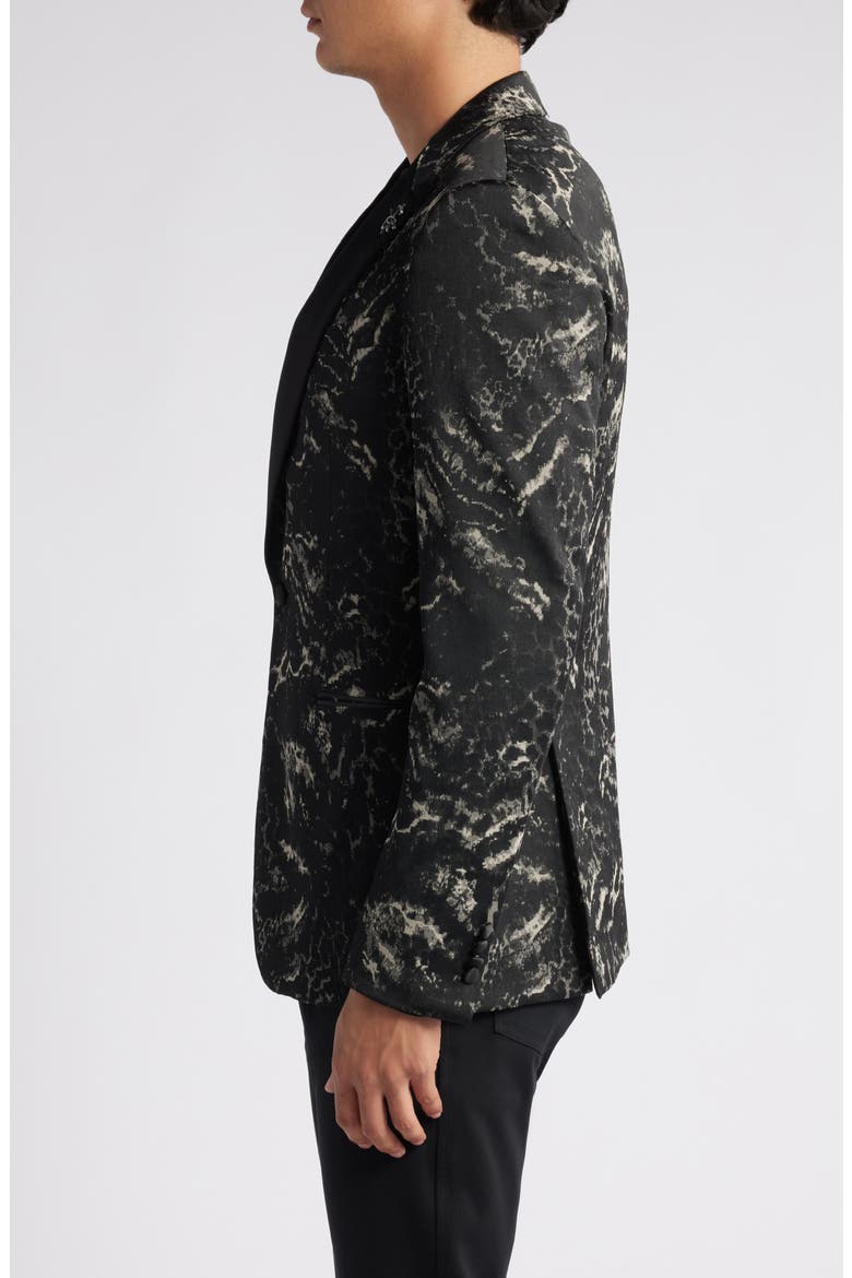 Patterned Peaked Lapel Dinner Jacket, Alternate, color, MULTI