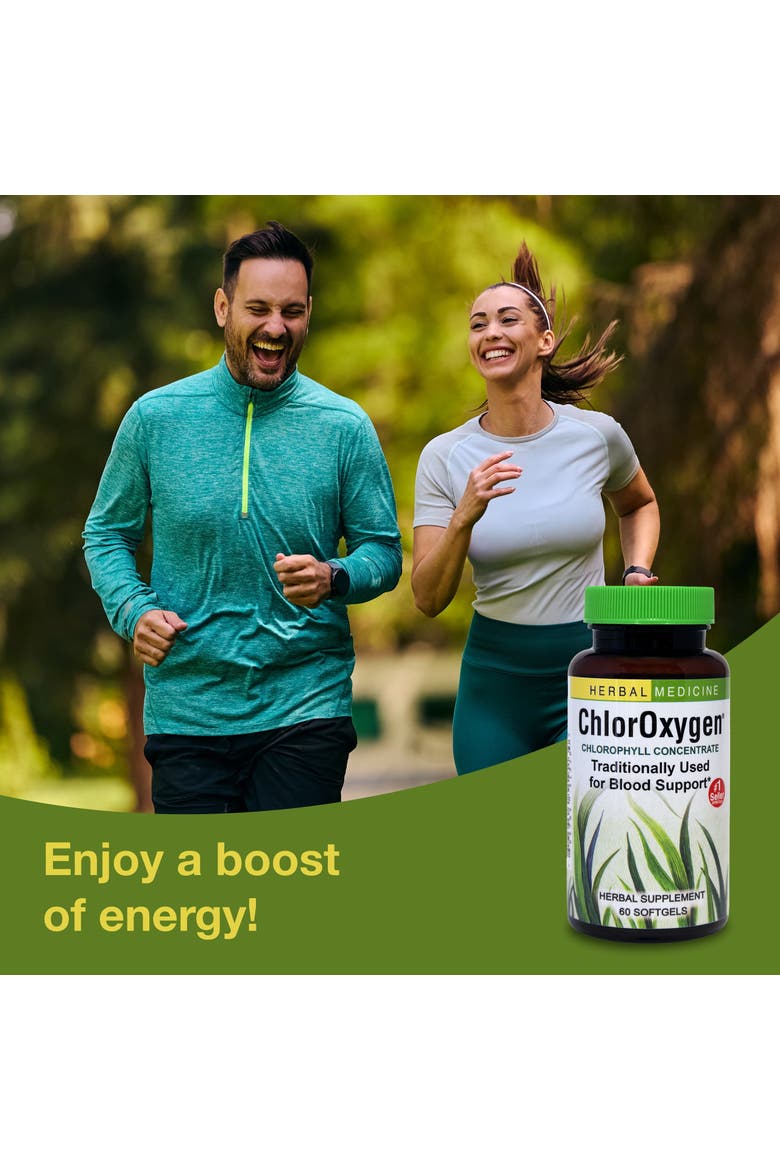 ChlorOxygen Chlorophyll Concentrate - Aids Healthy Blood Circulation - High-Altitude Environment Support - Energy Support - 60 Softgels, Alternate, color, No Color