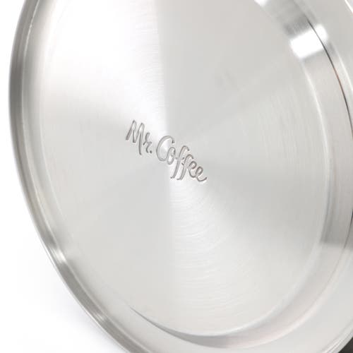 Mr Coffee Mr. Coffee Starsbury 2.1 Quart Stainless Steel Whistling Tea Kettle With Stay-cool Handles In Silver