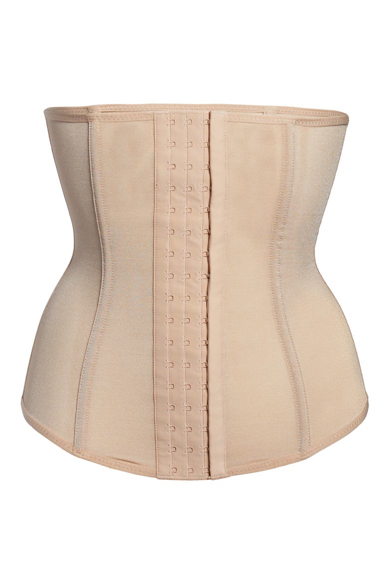 Powermesh Waist Trainer, Alternate, color, CLAY