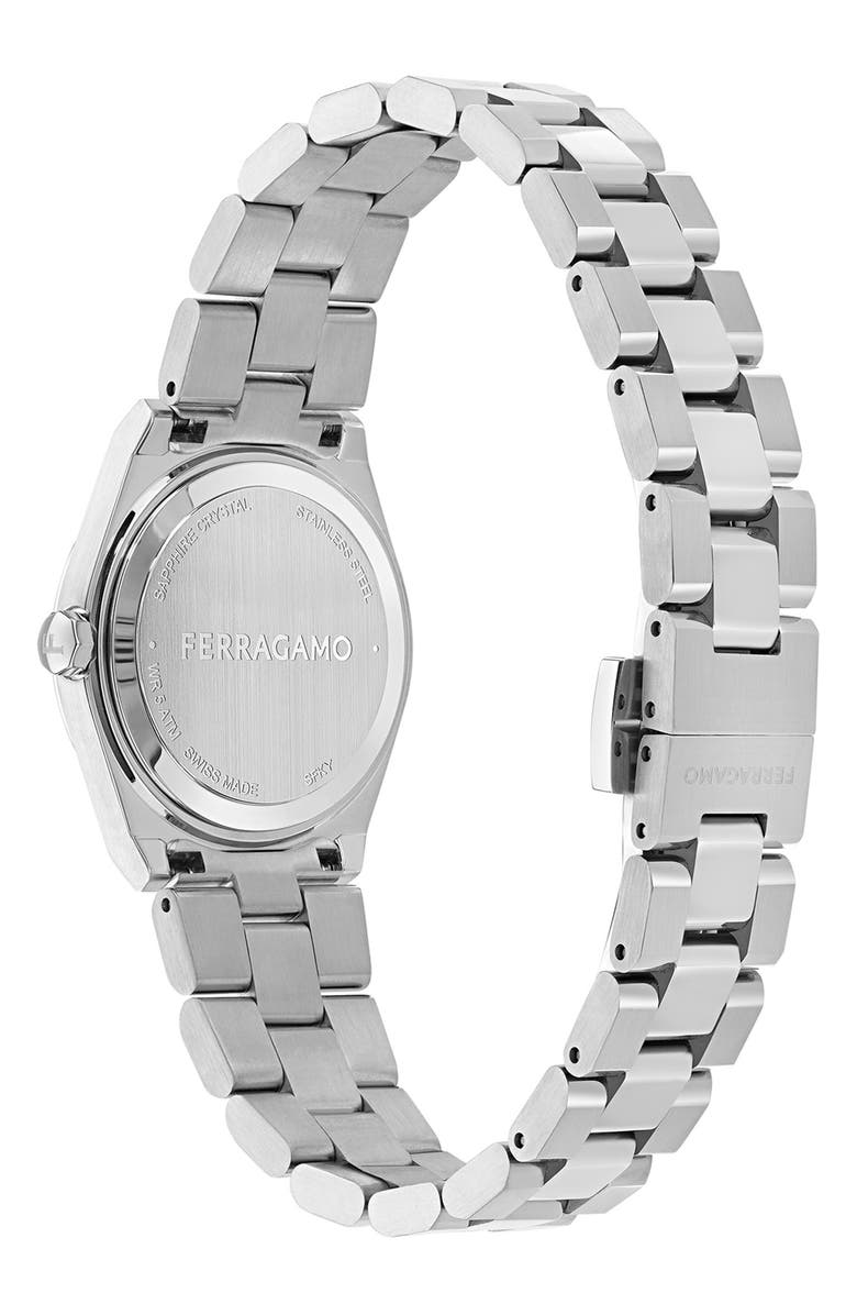 FERRAGAMO Vega Upper East 2 Bracelet Watch, 28mm, Alternate, color, Stainless Steel