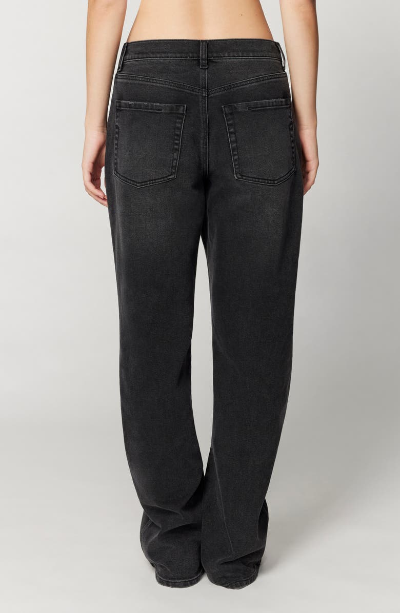 Florence by Mills Wide Leg Boyfriend Jeans, Alternate, color, Washed Black