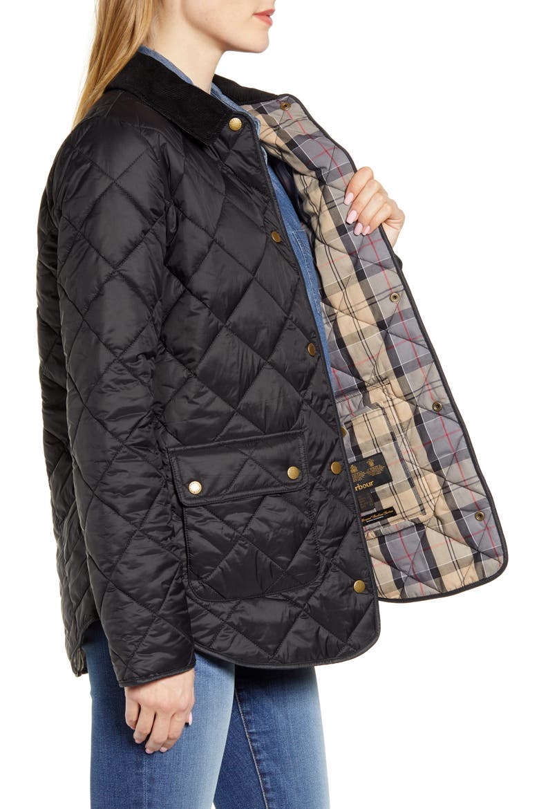 Oakland Quilted Jacket, Alternate, color, BLACK