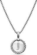 David Yurman Initial Charm Necklace with Diamonds