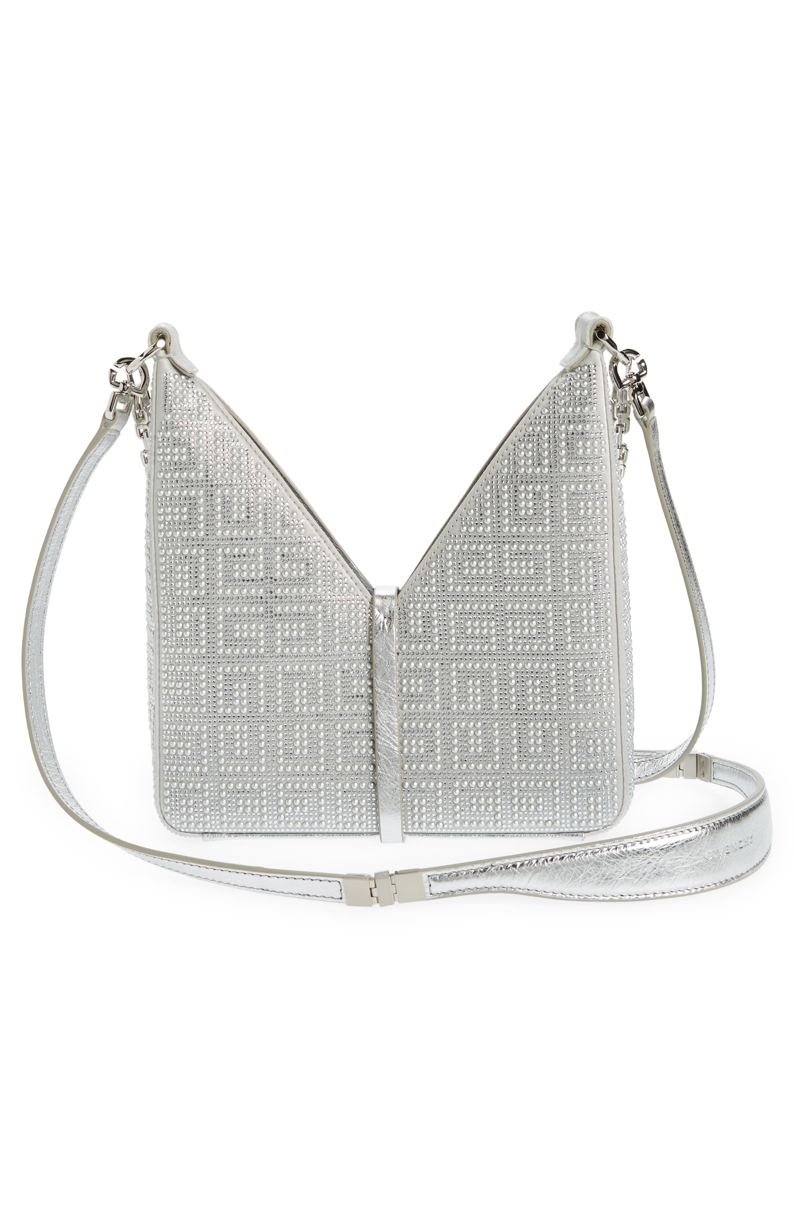 Givenchy Mini Cutout Crystal Embellished Shoulder Bag, Alternate, color, 