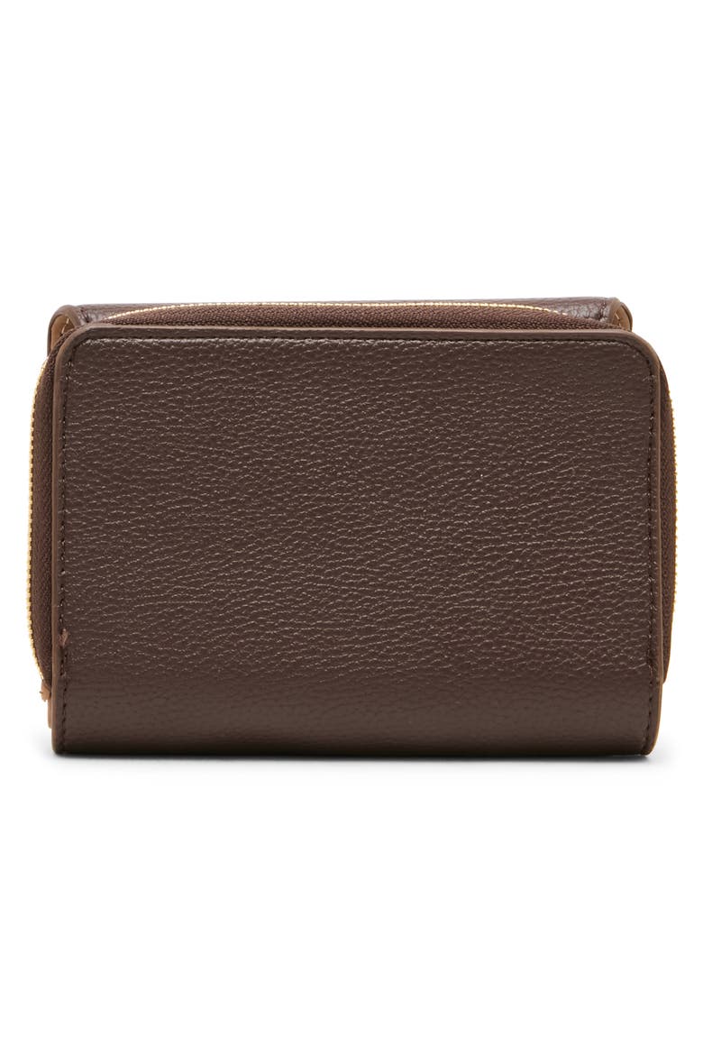 Zip Around Trifold Wallet, Alternate, color, ESPRESSO