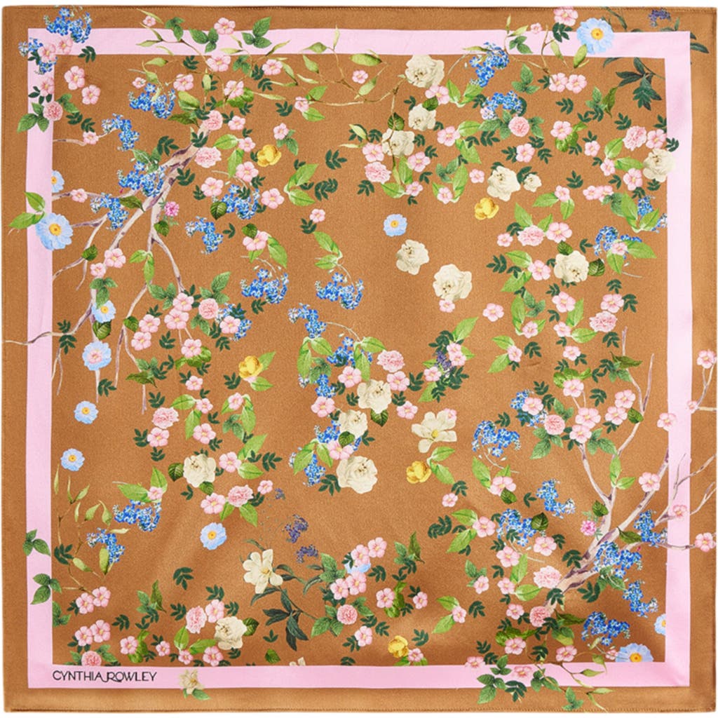 Cynthia Rowley Bloom Silk Scarf in Golden Floral  product