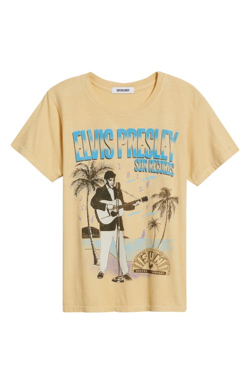 Daydreamer Sun Records Elvis Cotton Graphic T-shirt