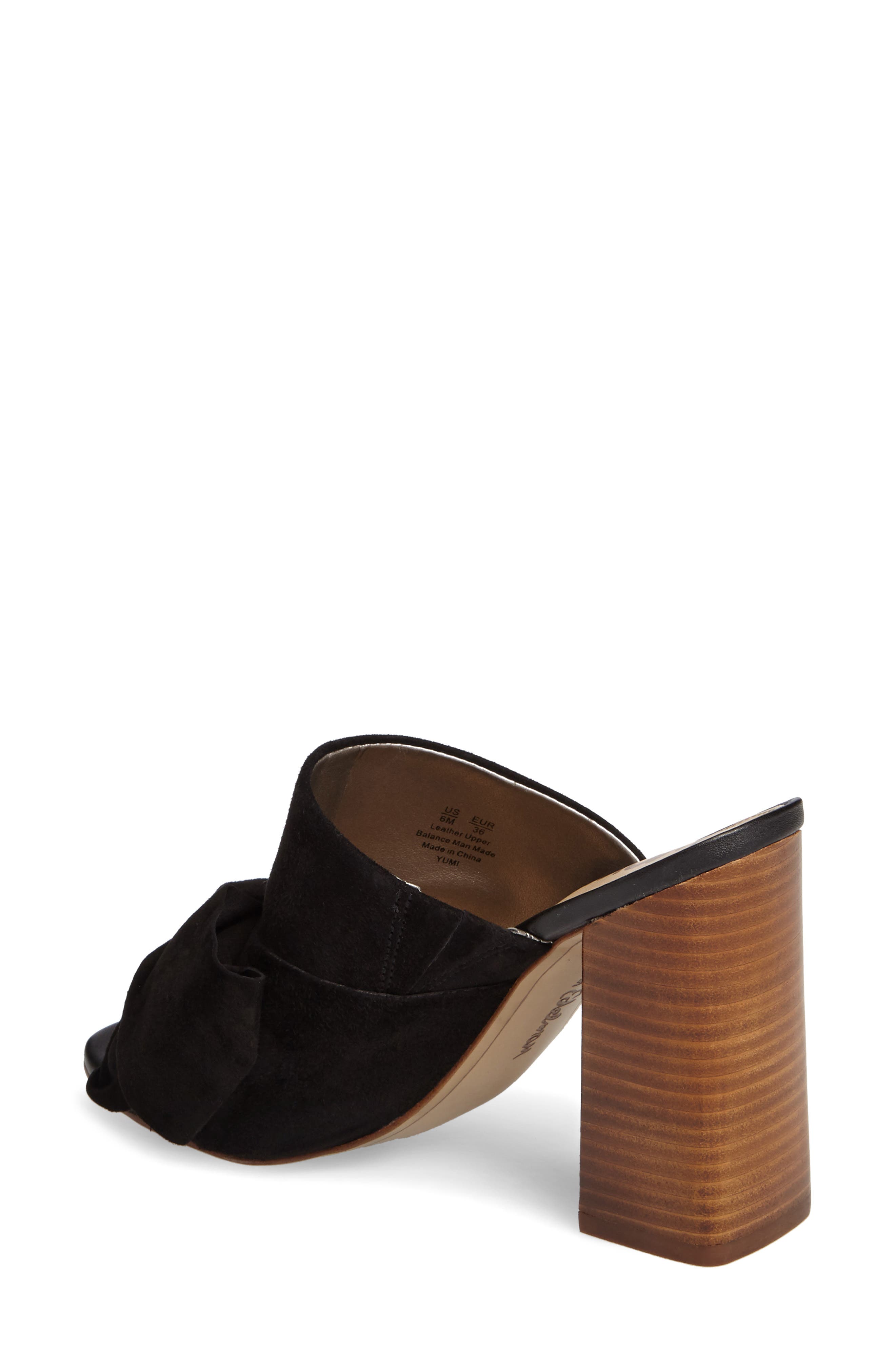 Yumi Bow Mule, Alternate, color, BLACK