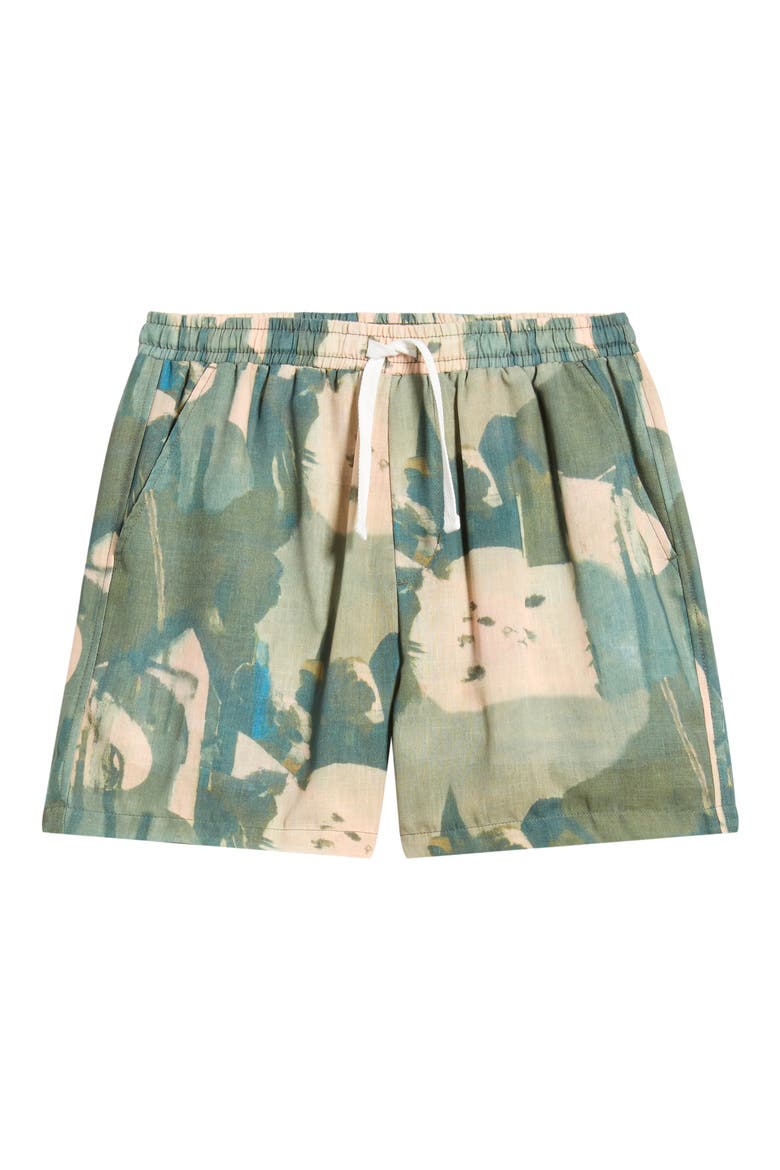 Art Shorts, Alternate, color, BROWN/GREEN