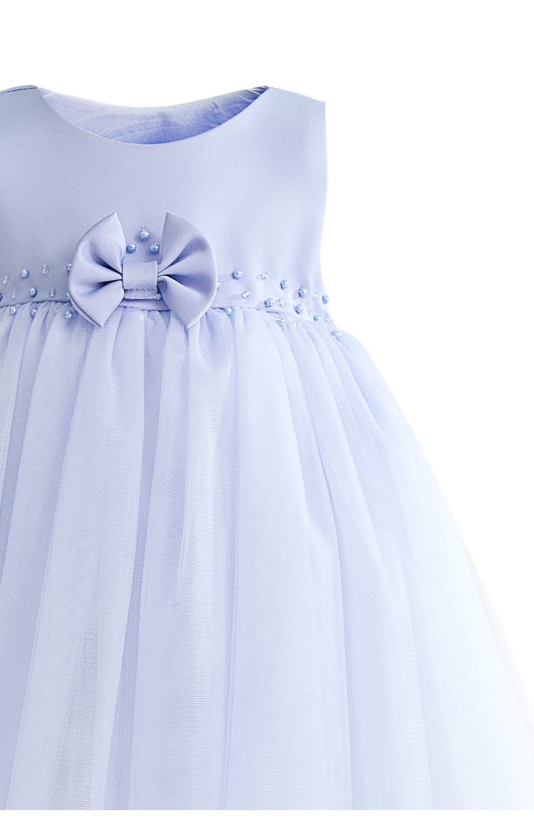Tulleen Lace Petal Gown, Alternate, color, Blue