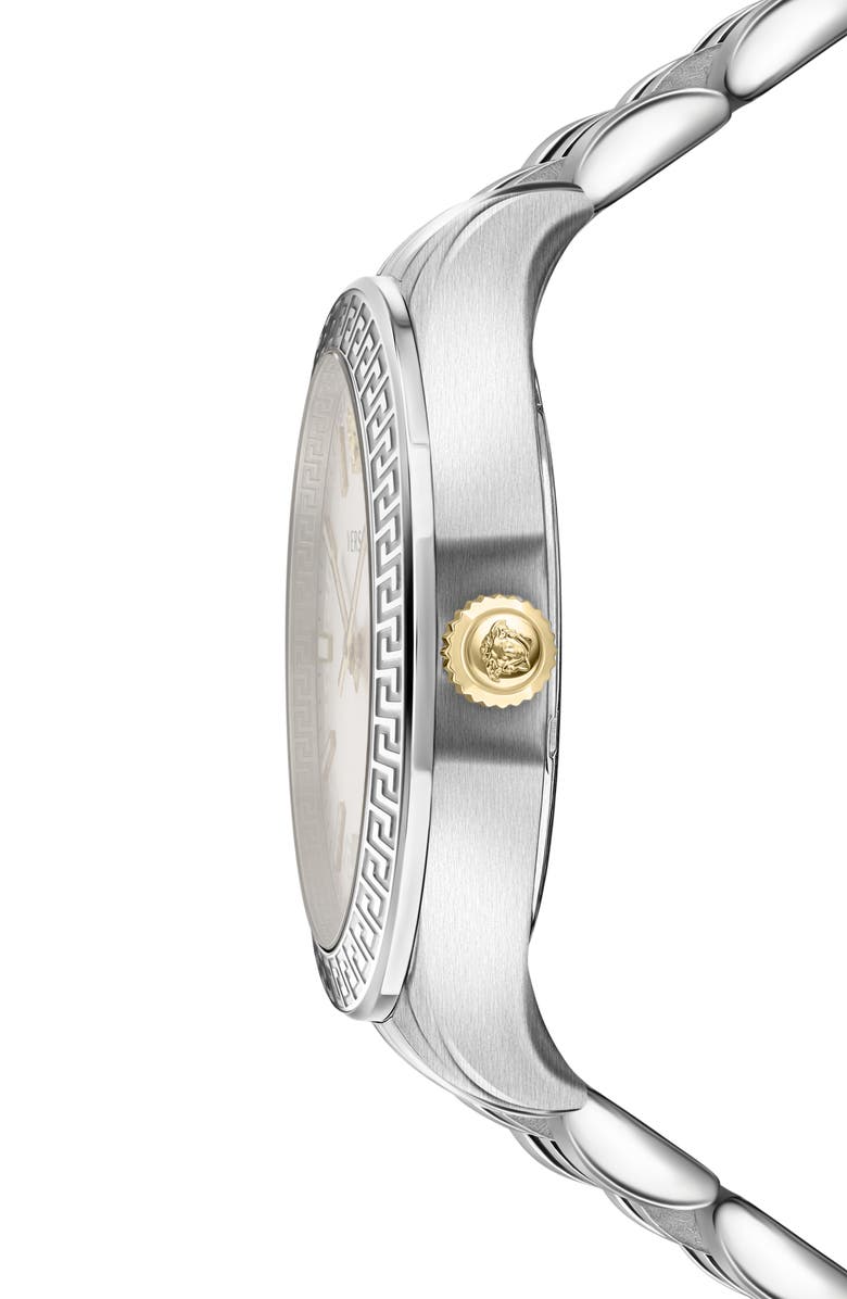 Versace Hellenyium Bracelet Watch, 36mm, Alternate, color, Two Tone