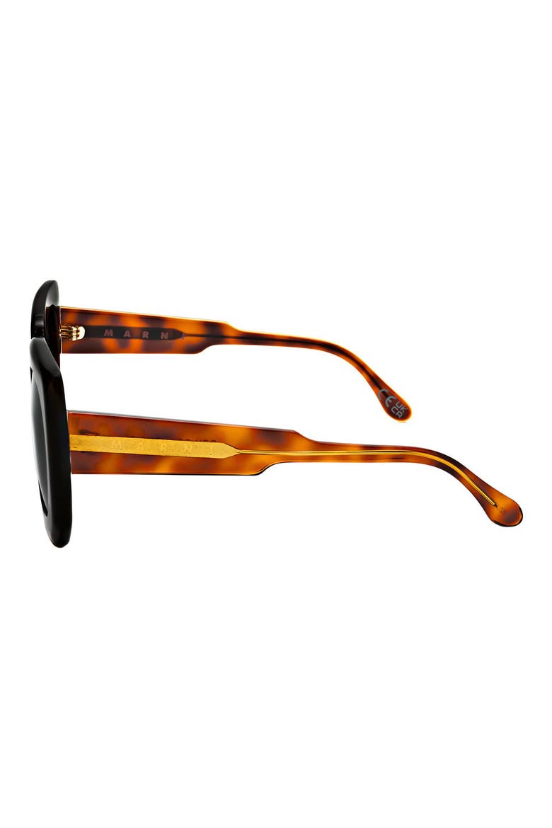 56mm Square Sunglasses, Alternate, color, TORT / GREY