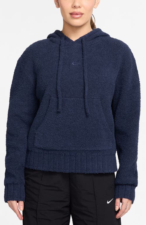 Nike Sportswear Phoenix Oversize Bouclé Hoodie In Blue