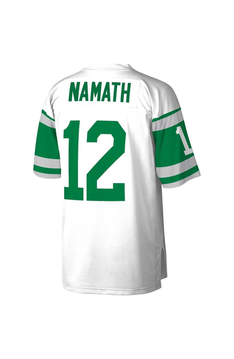 Mitchell & Ness Men's Mitchell & Ness Joe Namath White New York Jets Retired Player Legacy Replica Jersey, Alternate, color,