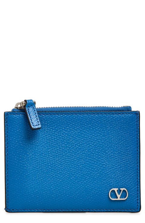 VLOGO Lambskin Leather Coin Purse & Card Case