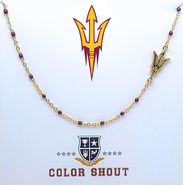 Color Shout Arizona State University Side Necklace