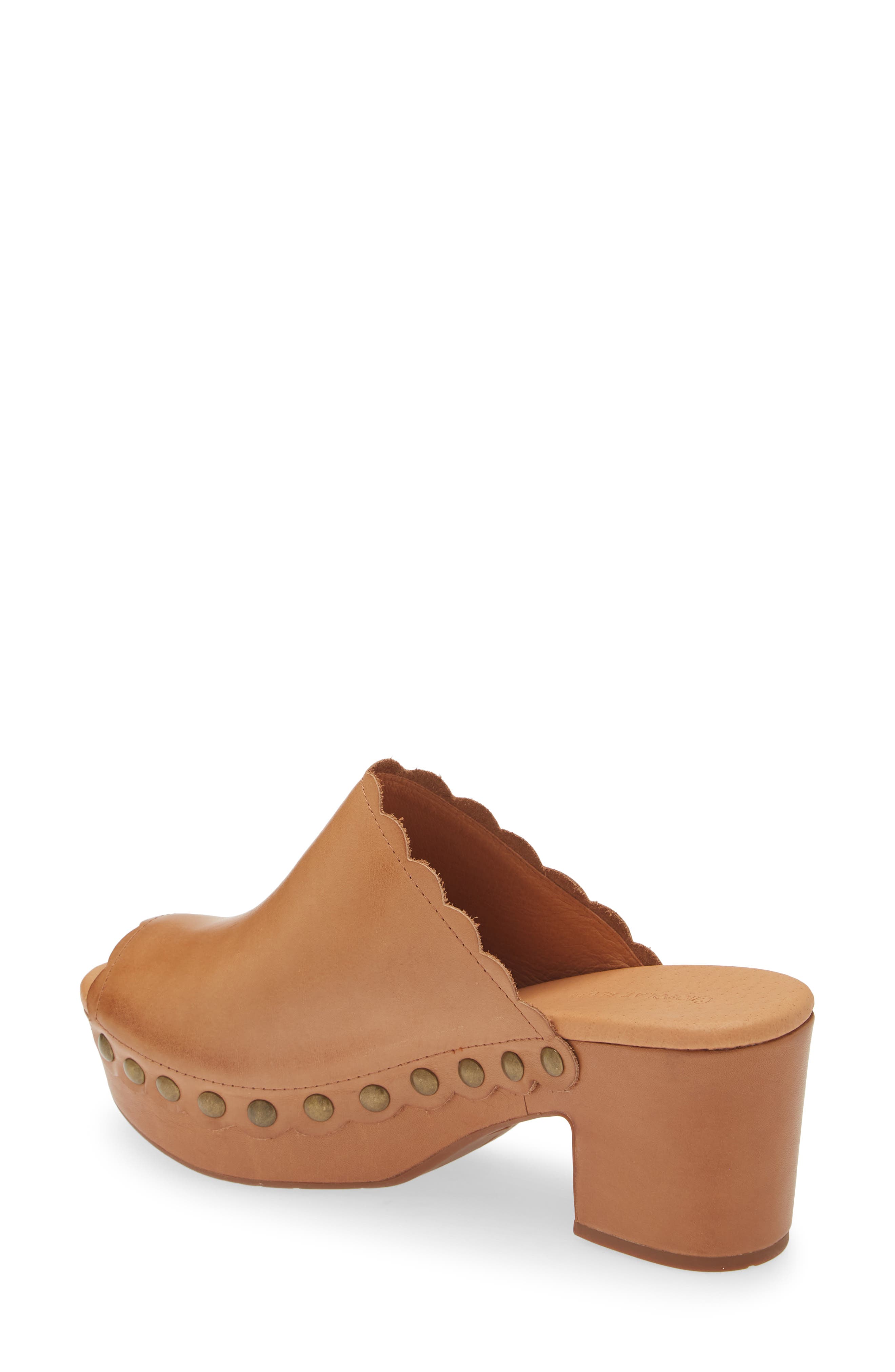 Chocolat Blu Gold Platform Slide Sandal, Alternate, color, Tan Leather