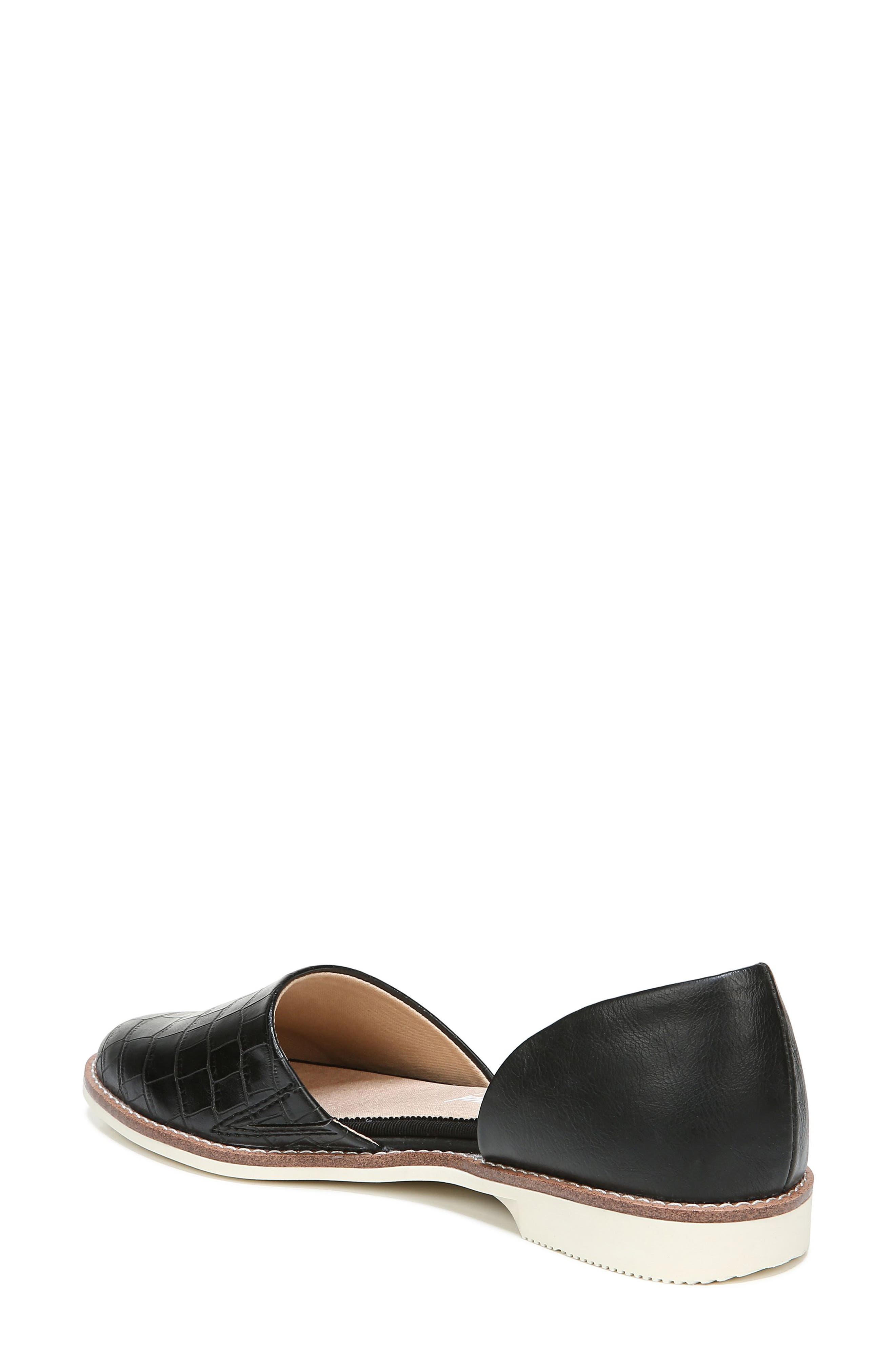 Dr. Scholl's Choice Croc Embossed d'Orsay Flat, Alternate, color, 