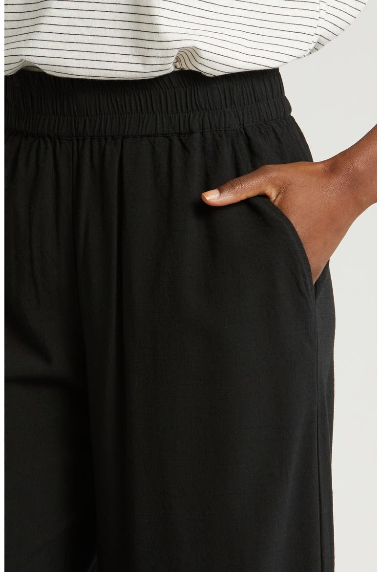 The Allison Wide Leg Pants, Alternate, color, BLACK