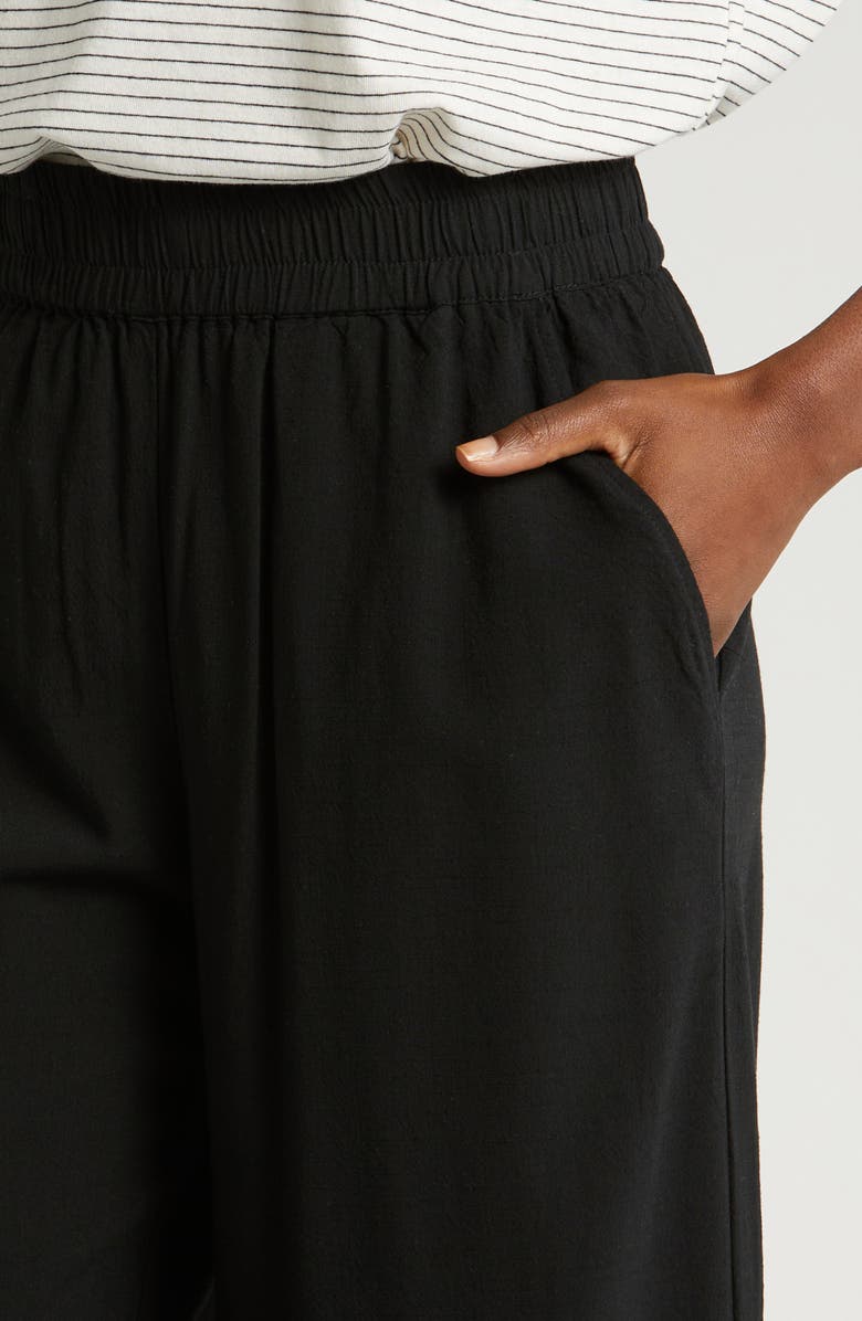 Marine Layer The Allison Wide Leg Pants, Alternate, color, Black